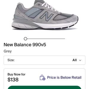 BRAND NEW NEW BALANCE 990 V5